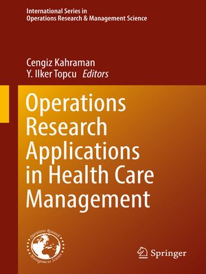 cover image of Operations Research Applications in Health Care Management